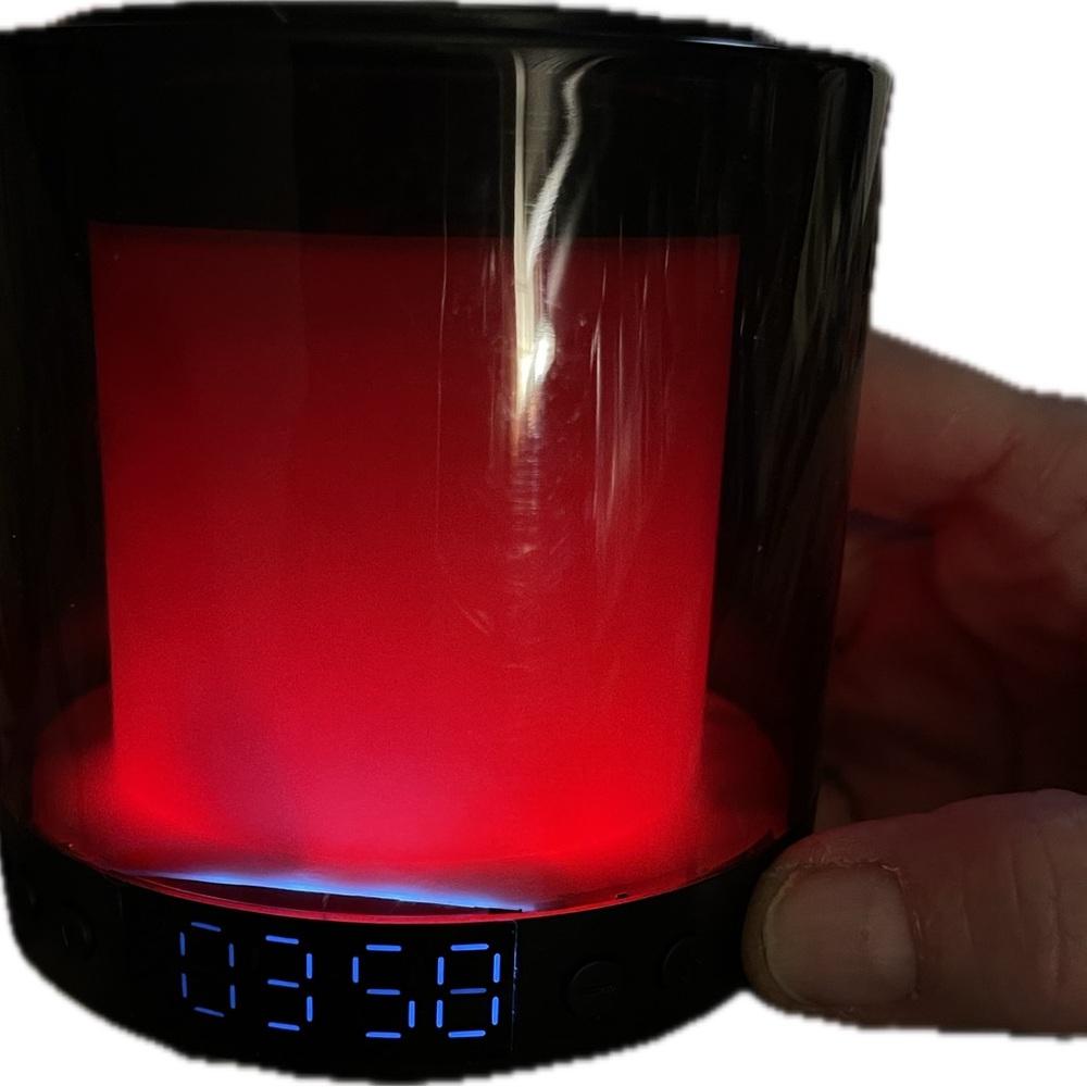 Portable Colorful Wireless Charging Alarm Clock Speaker! MAKE AN OFFER! Bundle - Picture 5 of 8